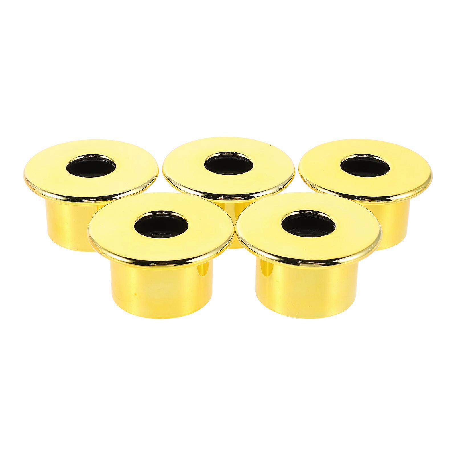 5 Replacement Caps for Glass Diffuser Bottles, Fit Plastic Lids for DIY Aromatherapy, Essential Oil Containers with Leak Preventing Covers for