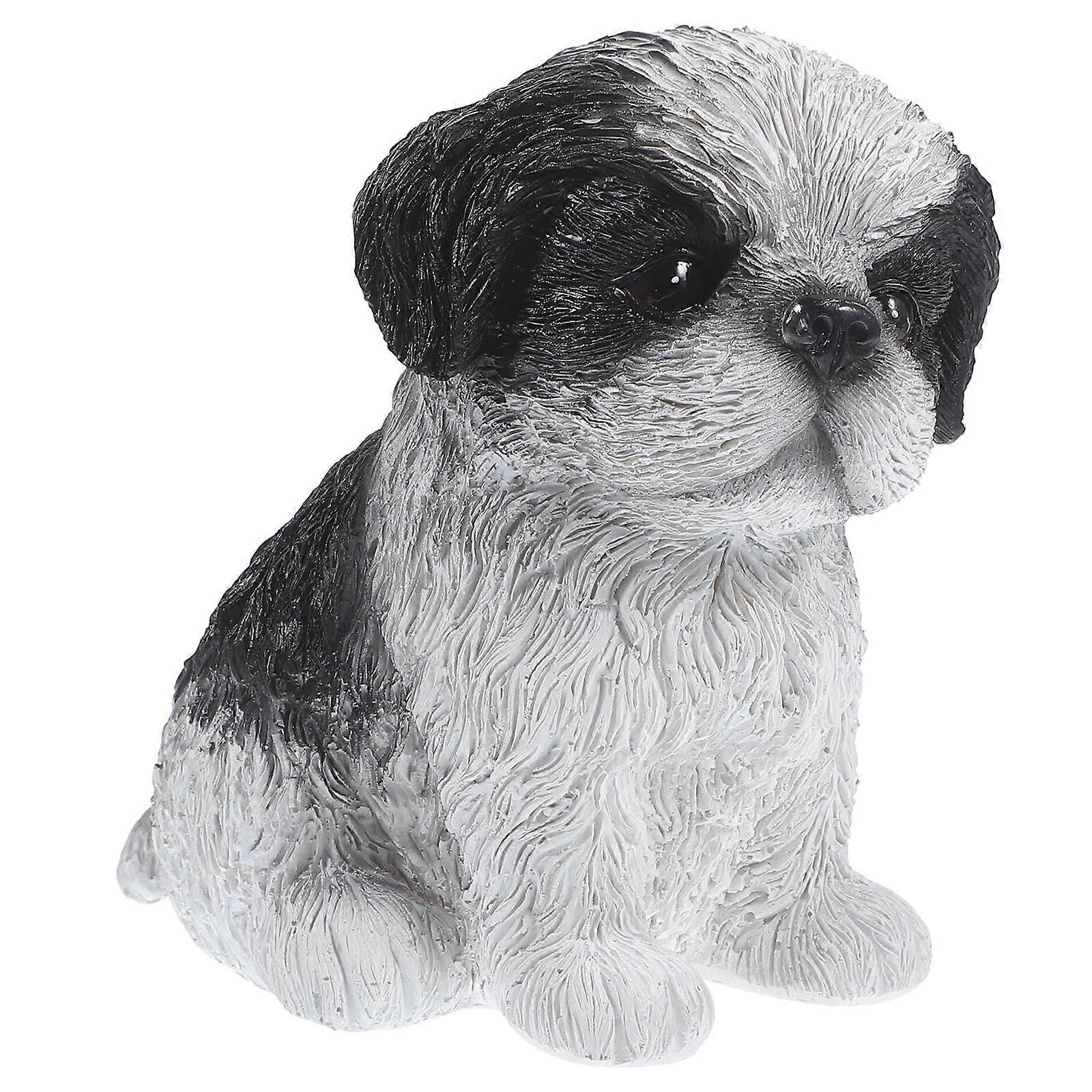 Here's a polished and engaging product description for your **Cute Resin Dog Figurine**:
**1pc Cute Resin Dog Figurine – Adorable Desktop