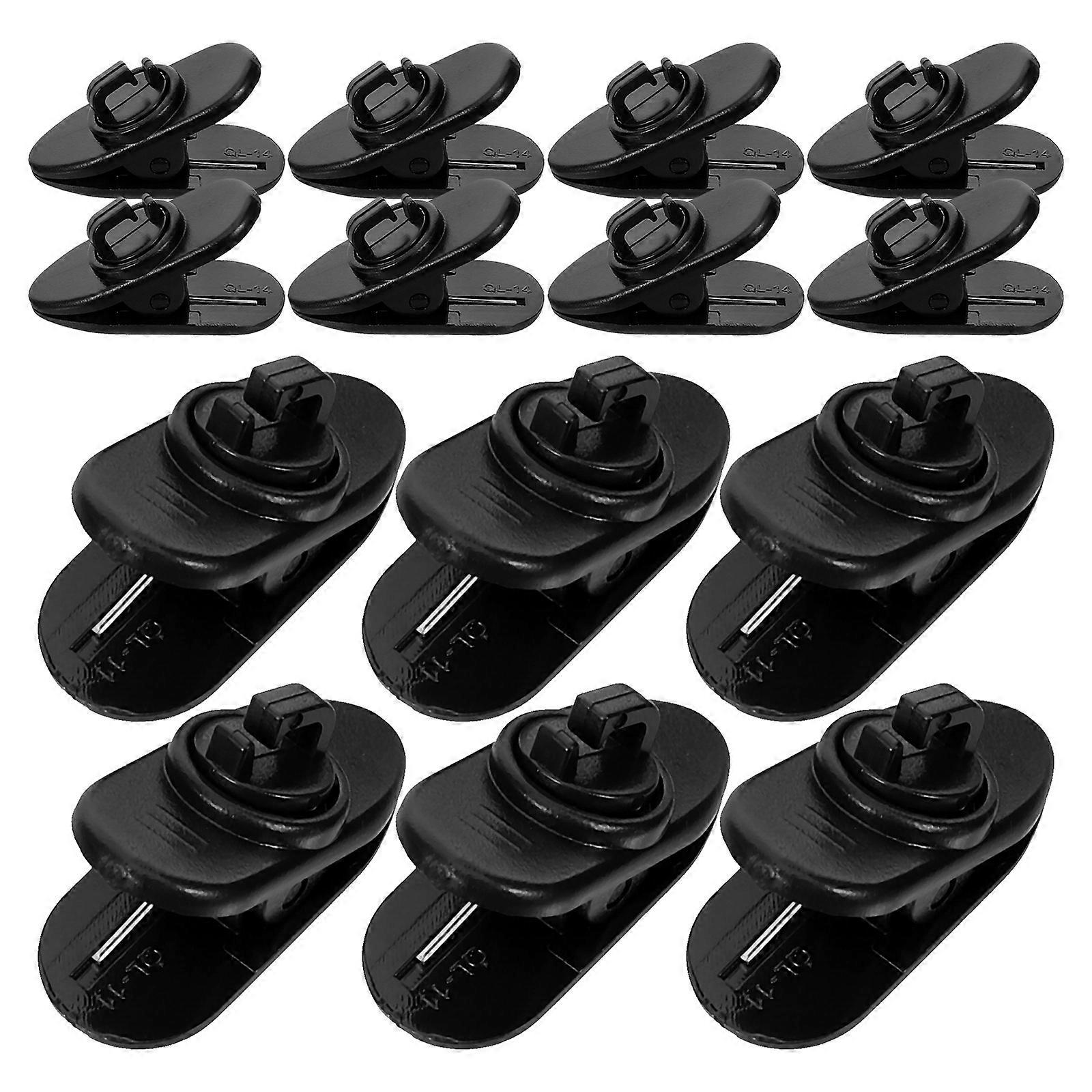 20pcs Small Lapel Microphone Clips, Wire Cord Collar Mic Holders, Portable Lightweight for Stage KTV Performance Easy to Use