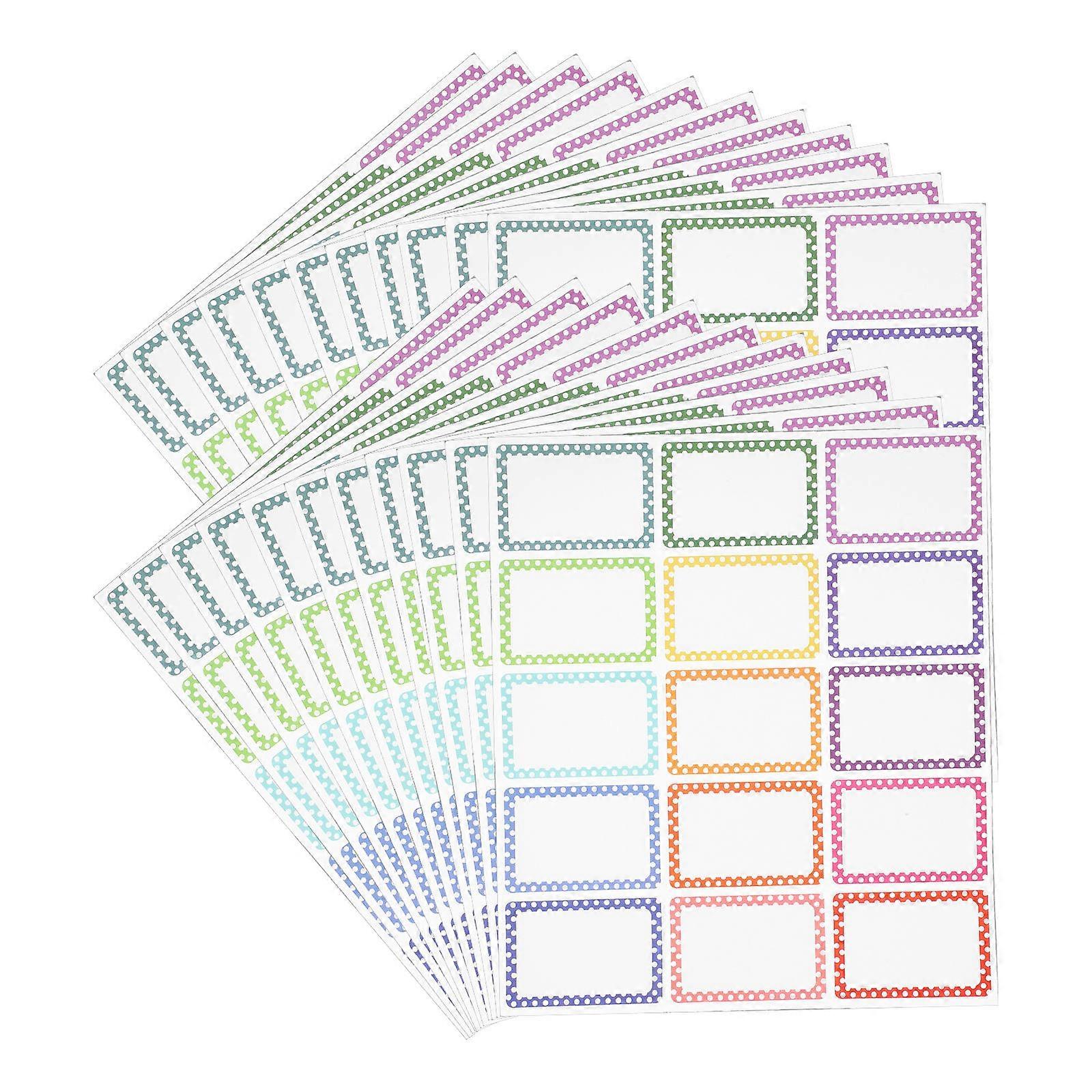 Adhesive Name Tag Labels Office Workers Event Organizers 7.50X5.00X0.01CM 23 Sheets