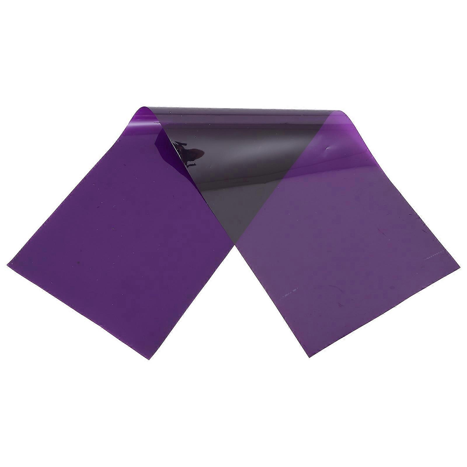 Lighting Gels Sheets Color Correction Gel Purple Sheet Theatrical Use 100cm x 30cm x 0.1cm Light Diffusion 1Pack