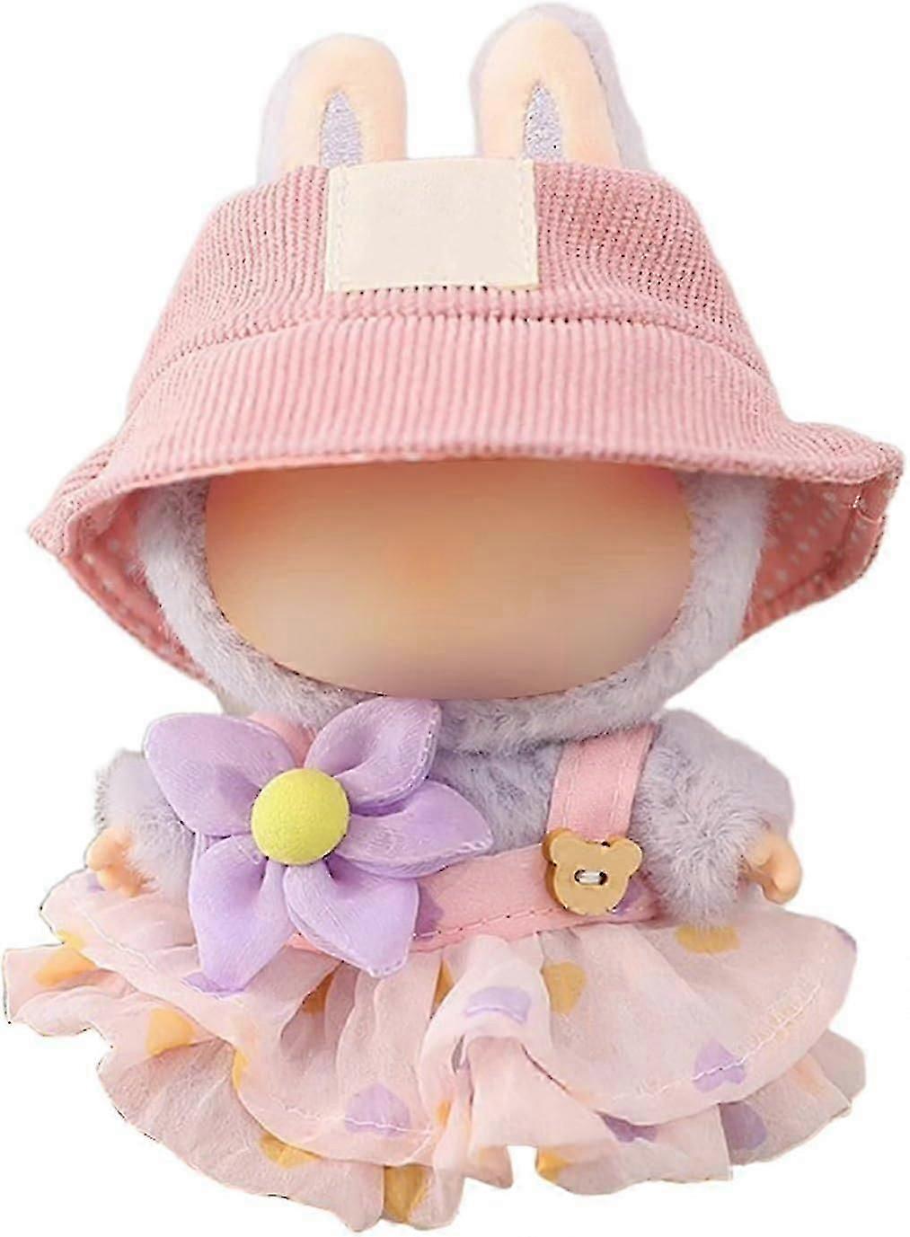 ملابس لابوبو ، طقم تنورة لدمية لابوبو ، طقم من قطعتين ، ملابس تنورة قبعة ، جودة عالية ، عصري ، فستان لطيف لدمية لابوبو (بدون دمية) (وردي) هونج كونج