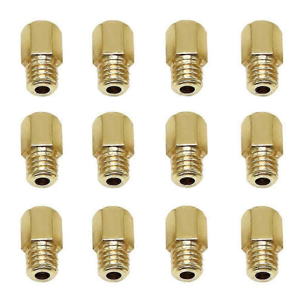 12Pcs Motorcycle Carburetor Main Jet Carburettor Main Nozzle Gauge Nozzle for Mikuni VM TM Carb 90-