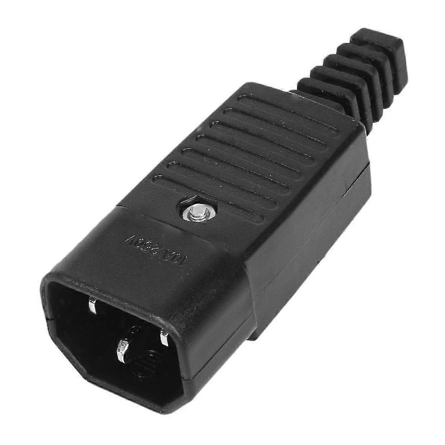 5PCS IEC 320 C14 power adapter cable plug rewirable connector socket 3Pin Male
