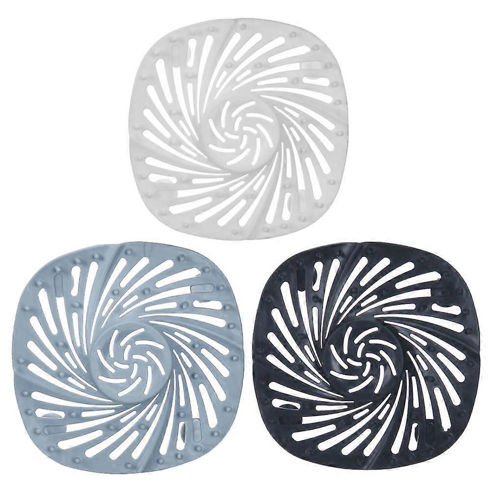 Bad Smell Prevention TPR Floor Drain Filter Kitchen 3Pcs