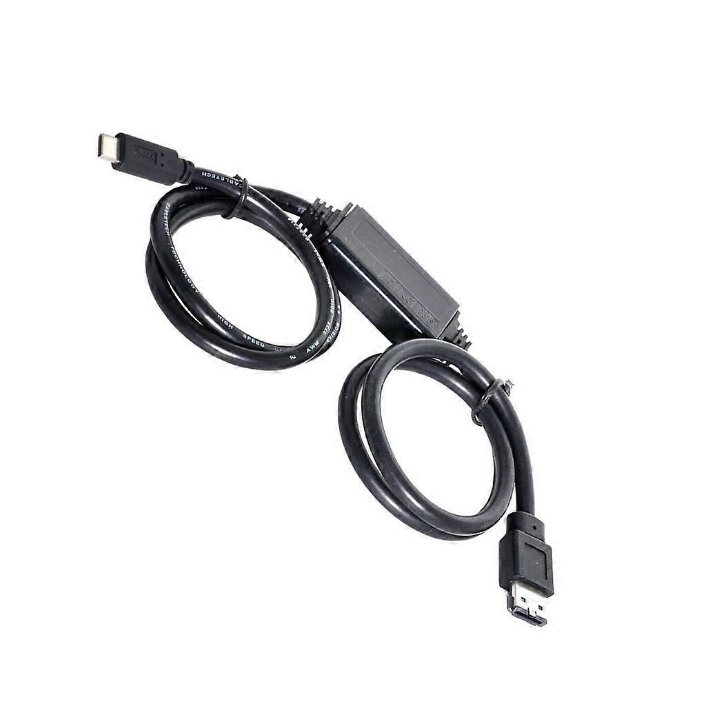 External Storage Adapters Cable USB C To eSATA Interfaces 5VDC Power Output