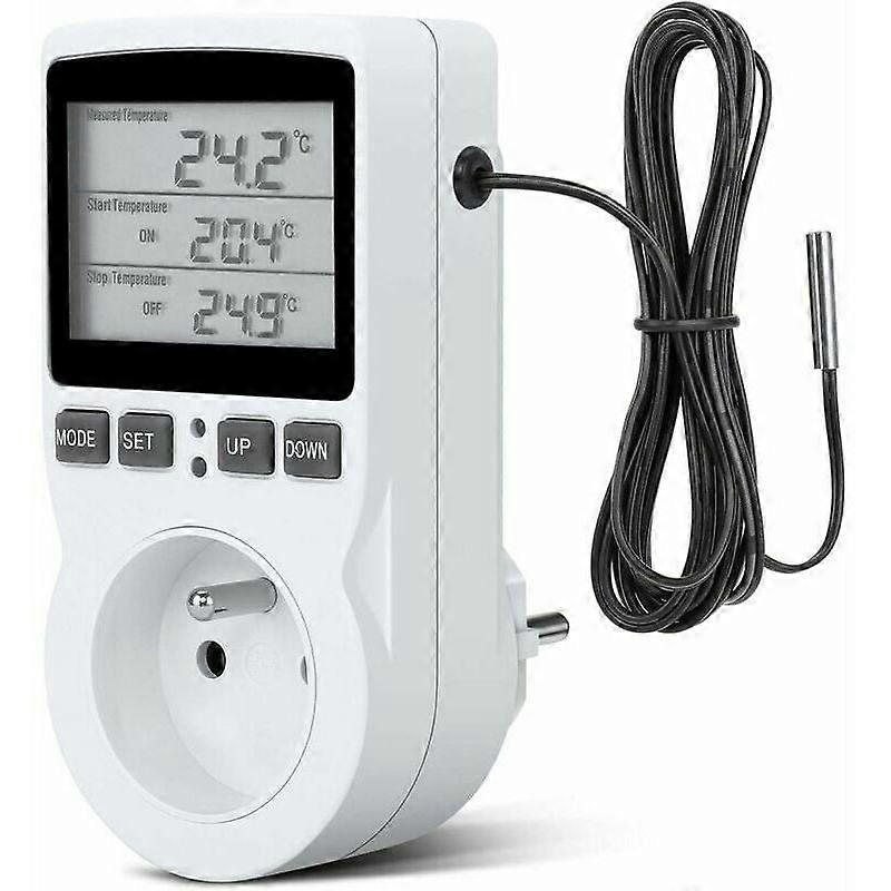 Programmable Socket - Thermostat Socket, Digital Timer Socket, Digital Programmable Socket with Probe, Programmable Digital Timer, Heat Thermostat