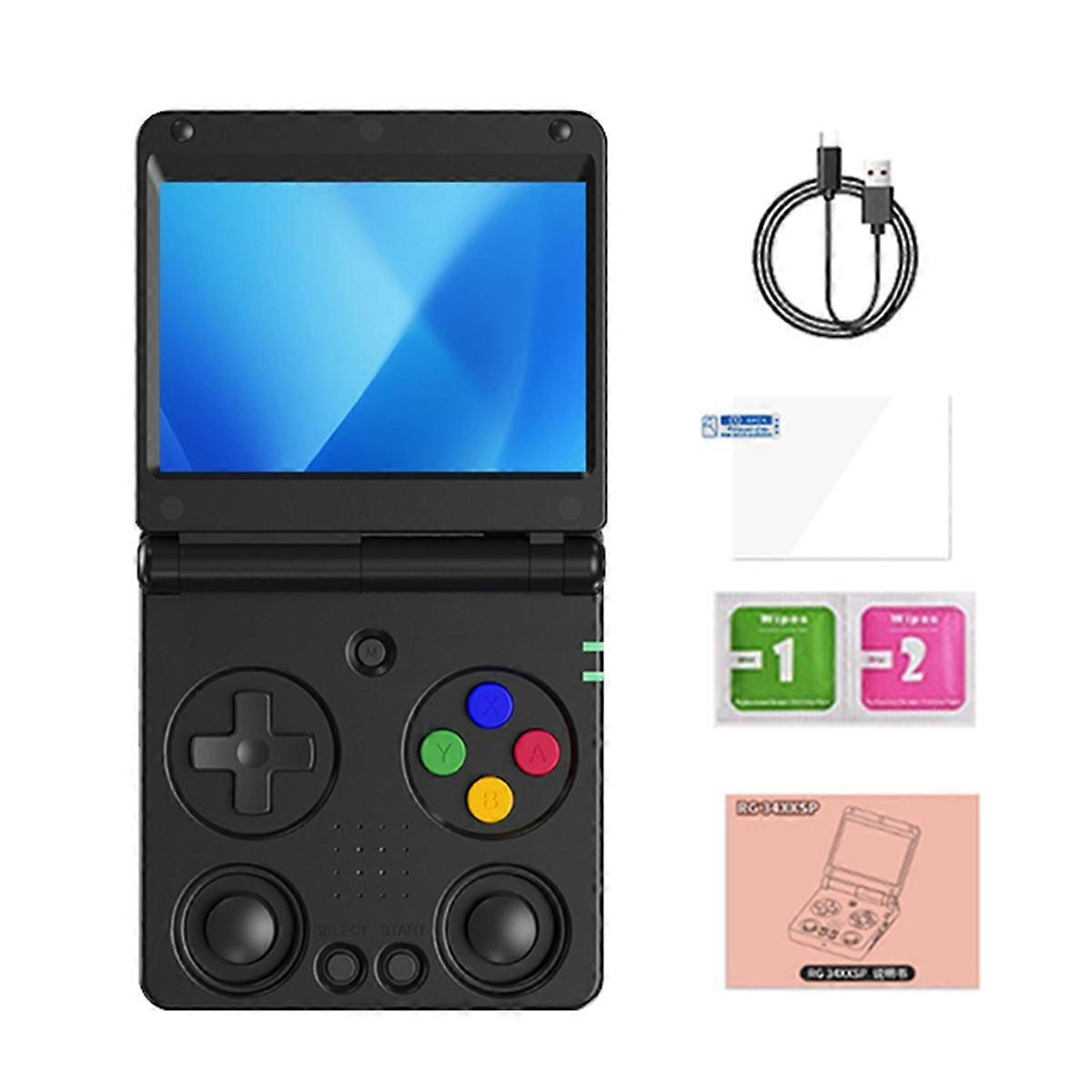 RG34XXSP Retro Game Console Linux 64Bit 3.4 Inch 720x480 Black