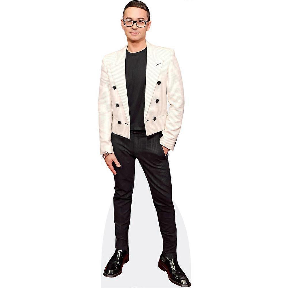 Christian Siriano (White Jacket) Cardboard Cutout (lifesize OR mini size). Standee. Stand Up.