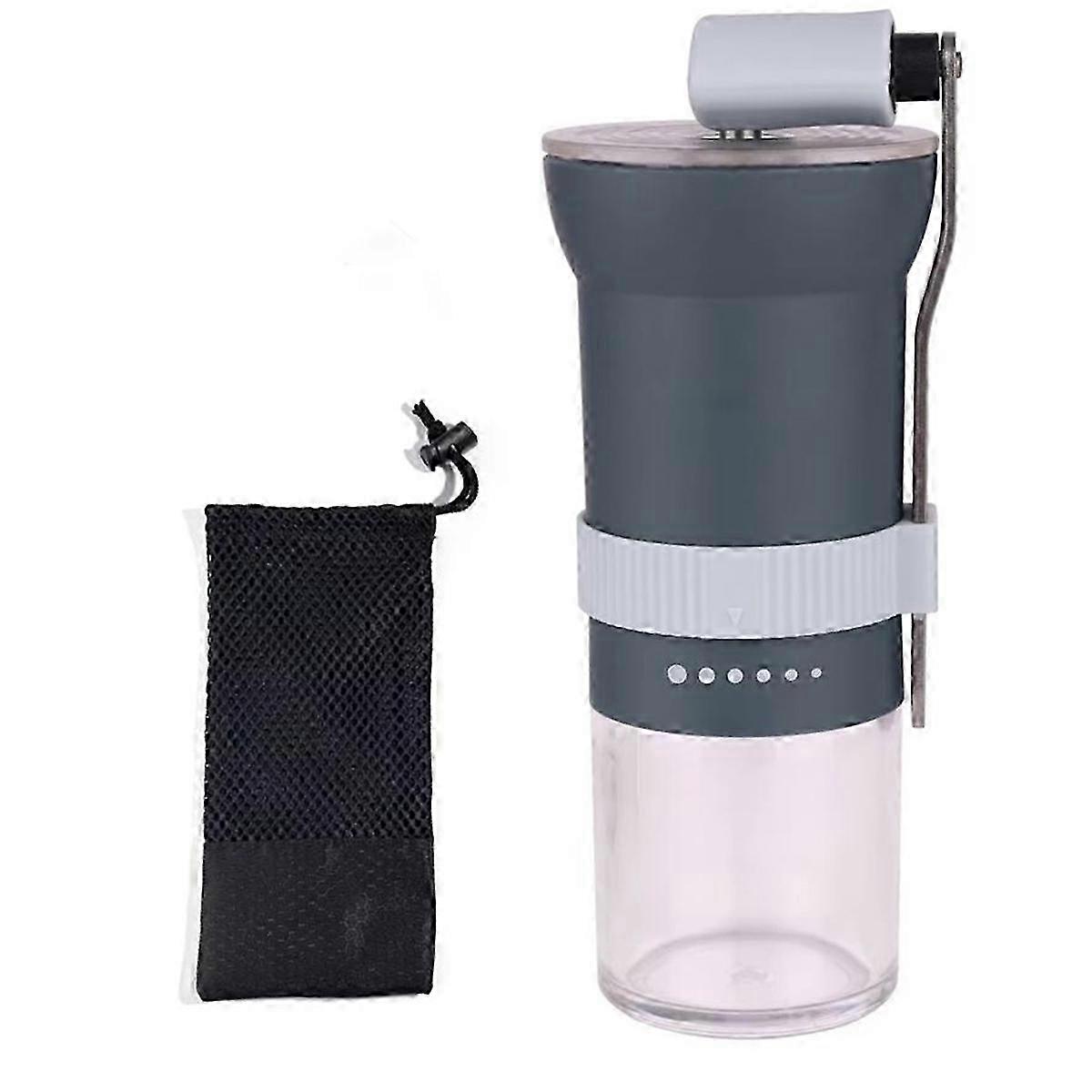 Manual Coffee Grinder with Adjustable Ceramic Burr - Compact, A
