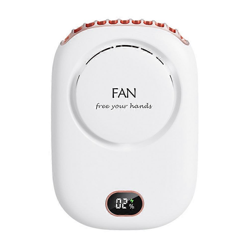 Portable Neck Fan USB Rechargeable Desk Fan Mini Cooling Travel Hanging Fan