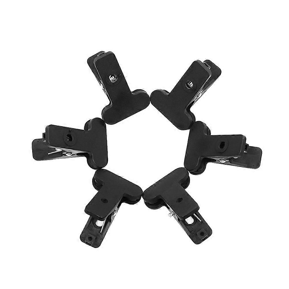 Photo Backdrop Clips Clamps Black Nylon Firm Fixing Studio Use 6Pcs
