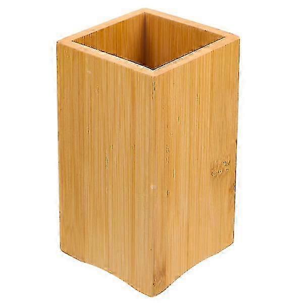 Bamboo Utensil Holder for Cutlery and Draining Kitchen Tools