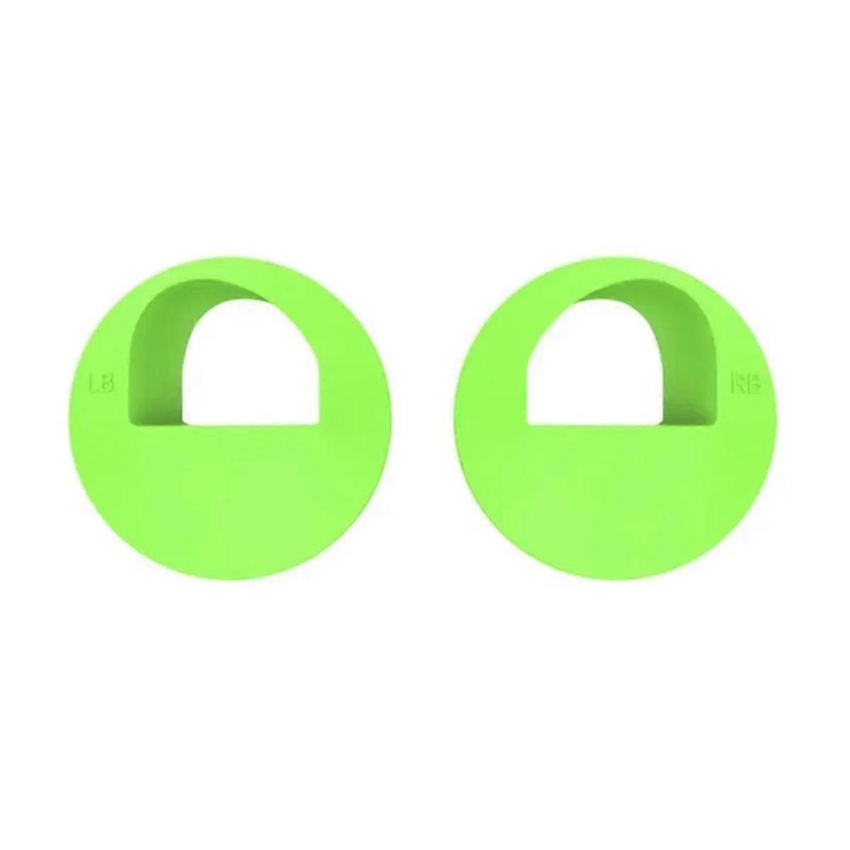 1 Pair Gamepad Stand Holder for Compatible Brand Left Right Handle Base Silicone Desktop Stand Handle Storage Bracket Green