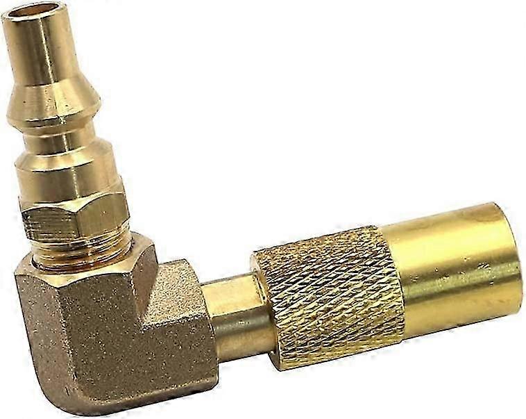 Propane Gas Adapter 1/4' RV Quick Connect 90 Degree Adapter for Flexible Connections