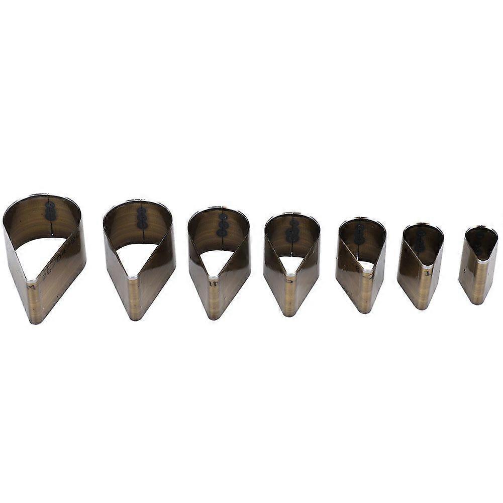 2025 siste modell 7 stk skinnstanseverktøy dråpeform DIY hullstanseverktøy