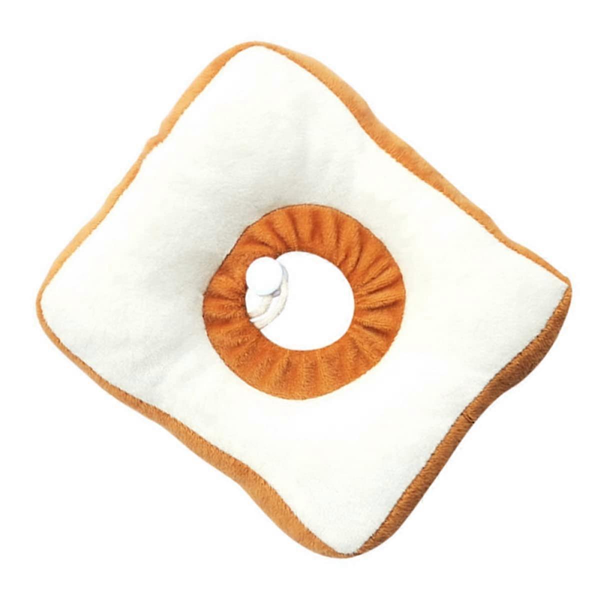 Cat Recovery Collar Anti-Bite With Bread Shape, Adjustable, Soft, For Cats, Size M/L, Pet Supplies