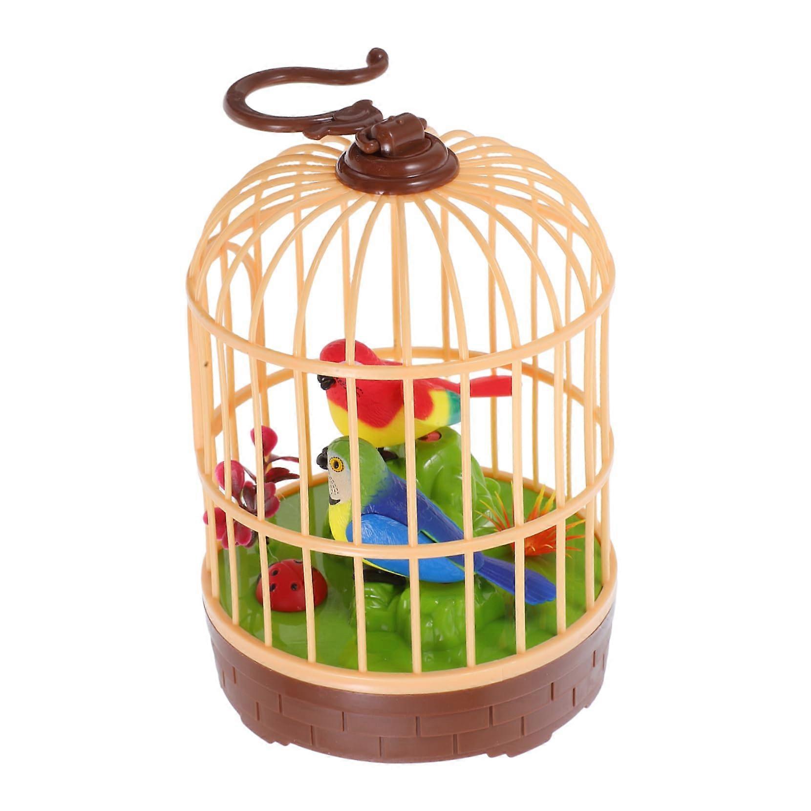 Bird Cage Toy for Toddlers - Voice-Activated Interactive Toy with Realistic Sounds for Home Decoration