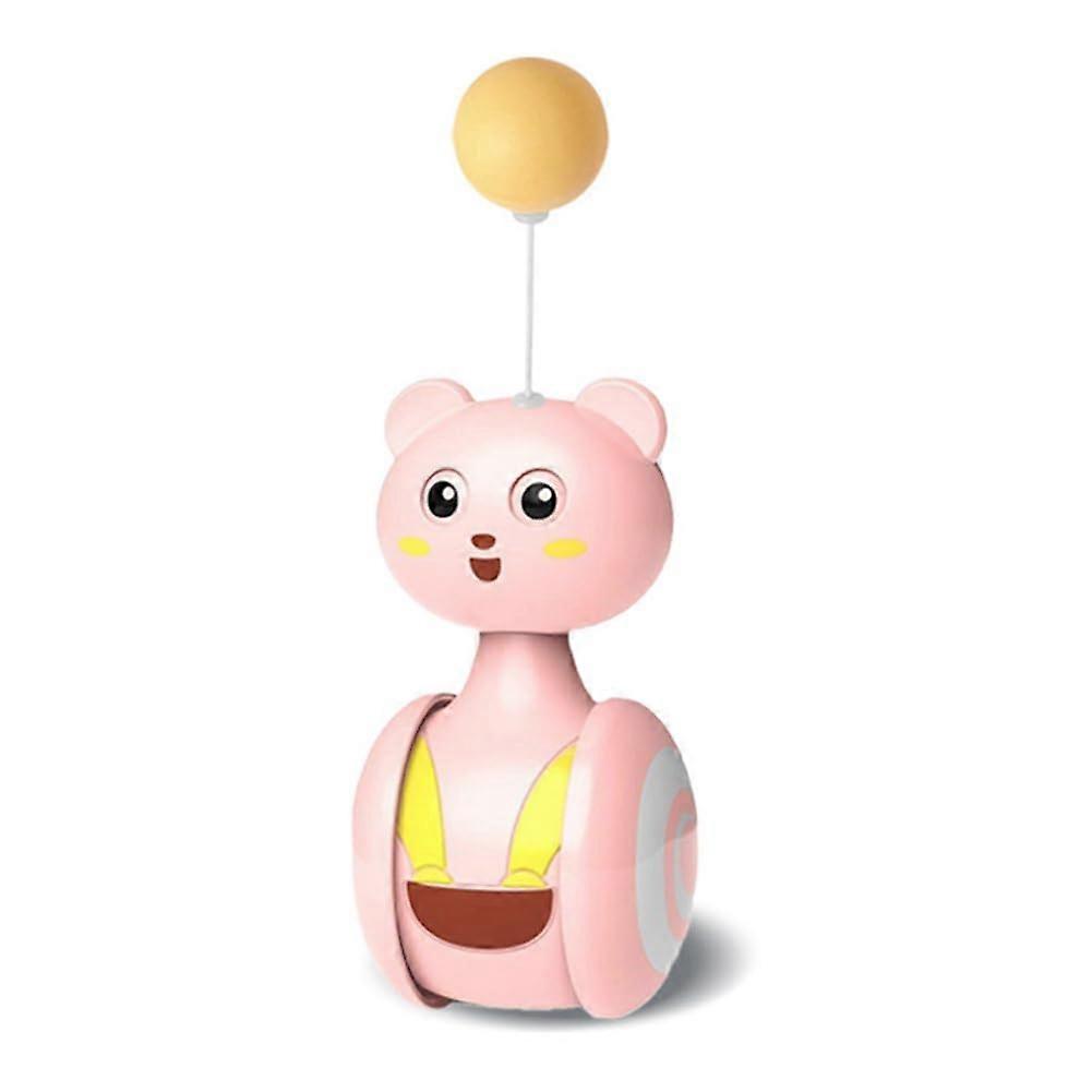 Pink Cats Rocking Toy, Kitten, Interactive Balance Car, Cats, Chase Game, Toy, Pet Product, Balloon, Durable, Easy to Use
