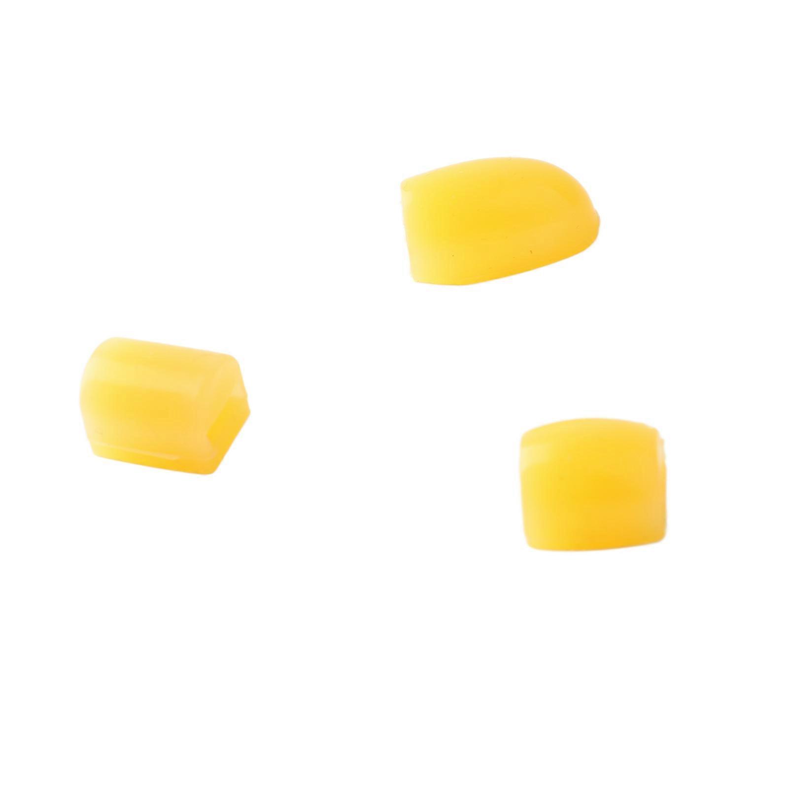 3PCS Saxophone Couvre-clés Silicone Sax Côté Bouton Pads Palm Key Risers Instruments À Vent Pièces CC20 Jaune 