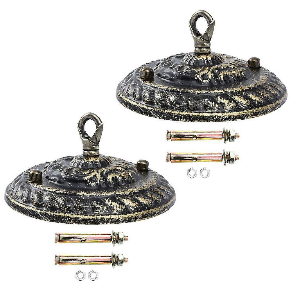 Vintage Chandelier Canopy Set with Hooks – Decorative Pendant Light Plate for Ceiling Lights – Durable & Multipurpose Home Décor