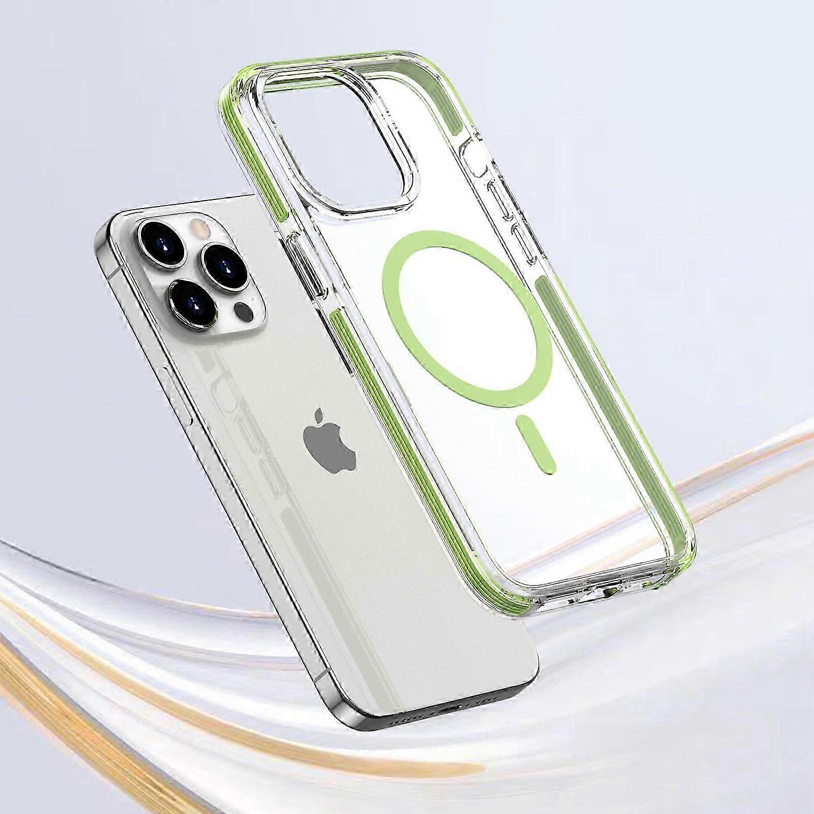 for iPhone 15 Pro Max/15 Ultra 6.7 Clear Case Compatible with MagSafe, Magnetic Slim PC Cover for iPhone 15 Pro Max / 15 Ultra 6.7 Case