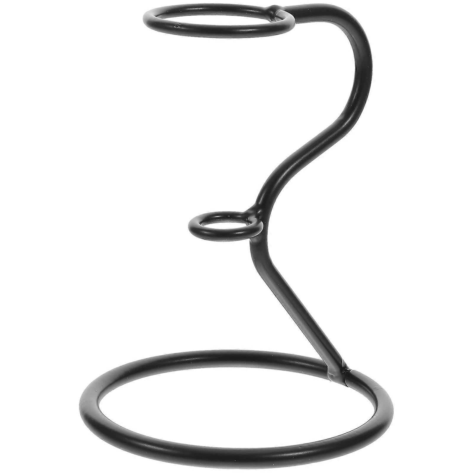 Iron Ice Cream Cone Holder Black Stable Desktop Stand for Storage and Display Use