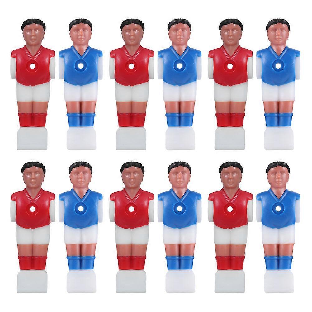 Foosball Man Replacement Set Miniature Football Players Abs Material 12Pcs Durability