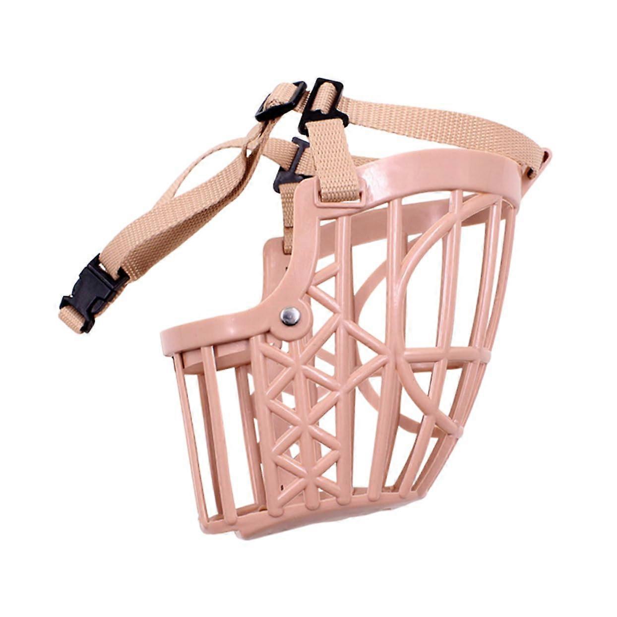 Dog Muzzle for Small Dogs - Breathable Nylon Hunting Dog Mask, Pink Color, Ideal for Barking and Biting Prevention