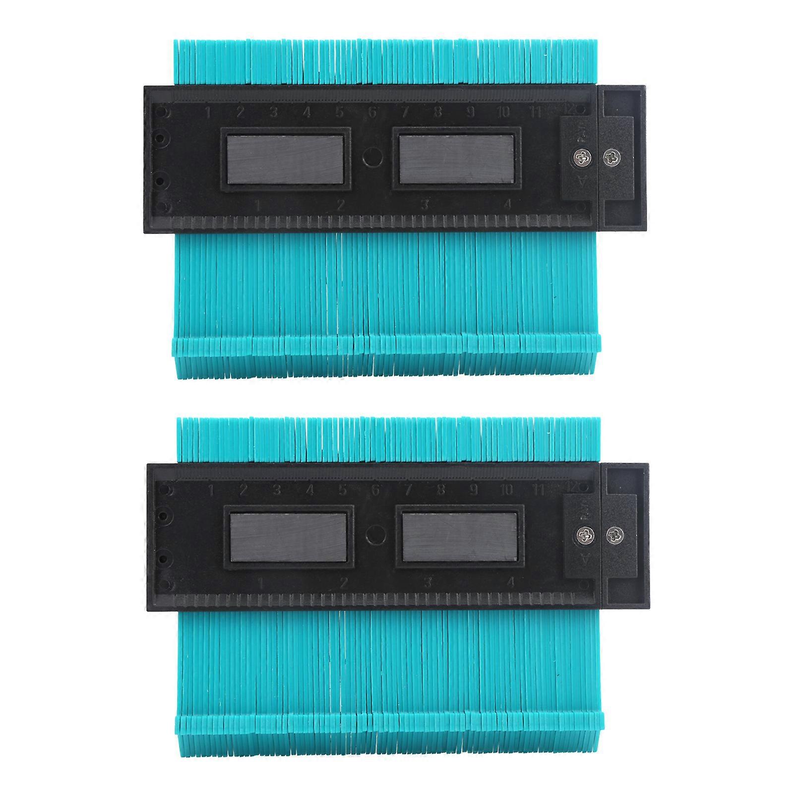 2Pcs 5in Contour Gauge High Accuracy Irregular Shape Measuring Tool Woodworking Ruler