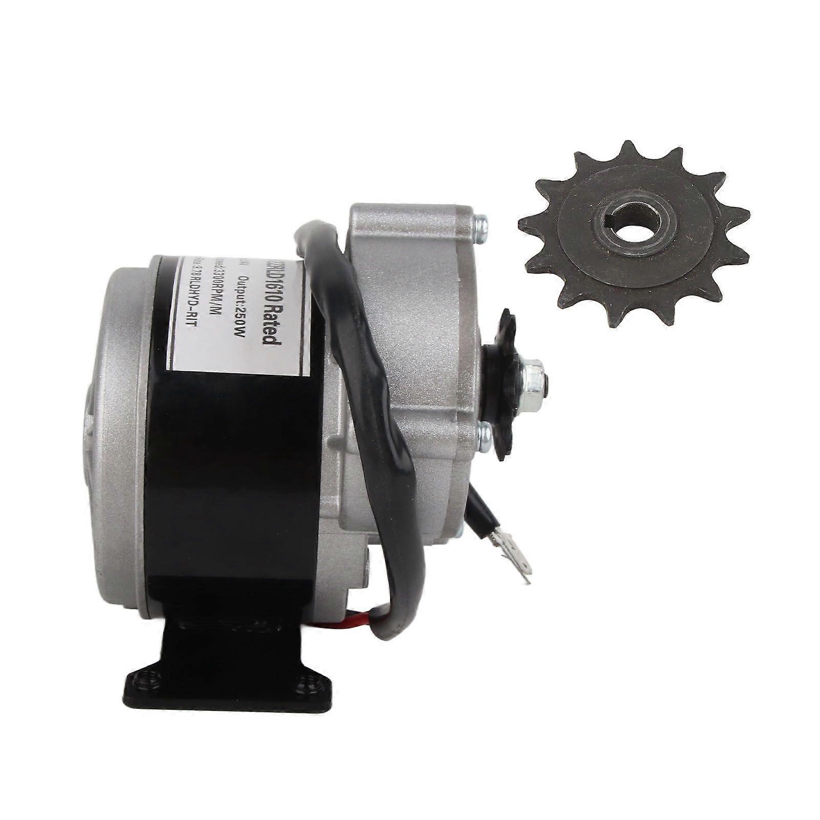 24 V 250W Untersetzung Elektromotor Untersetzung Elektromotor mit 13 Zähnen Ritzel für Elektrofahrräder Fahrräder RollerYMQX)