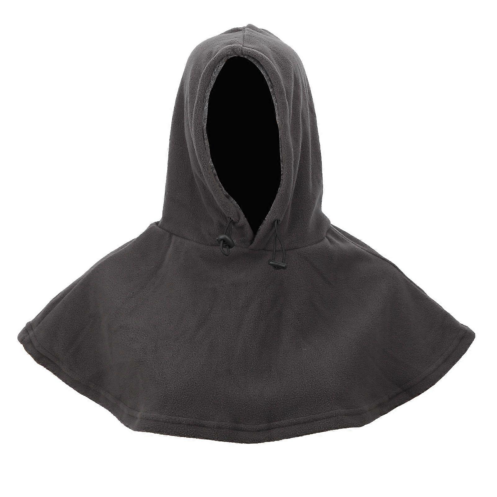 Sykkelhette Balaclava Sjal Cap Utendørs Ridning Tykkere Hold Varm Kald Fleece (grå )YMQX)