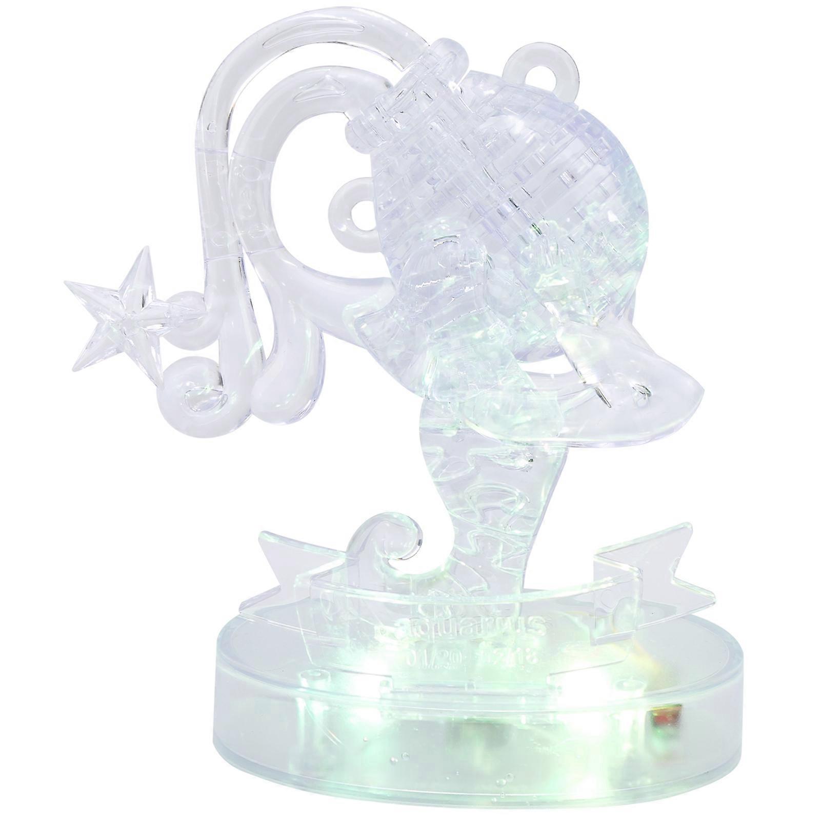 ThreeDimensional Constellations Crystal DIY Puzzle Jigsaw with LED Light (Aquarius)(Aquarius )