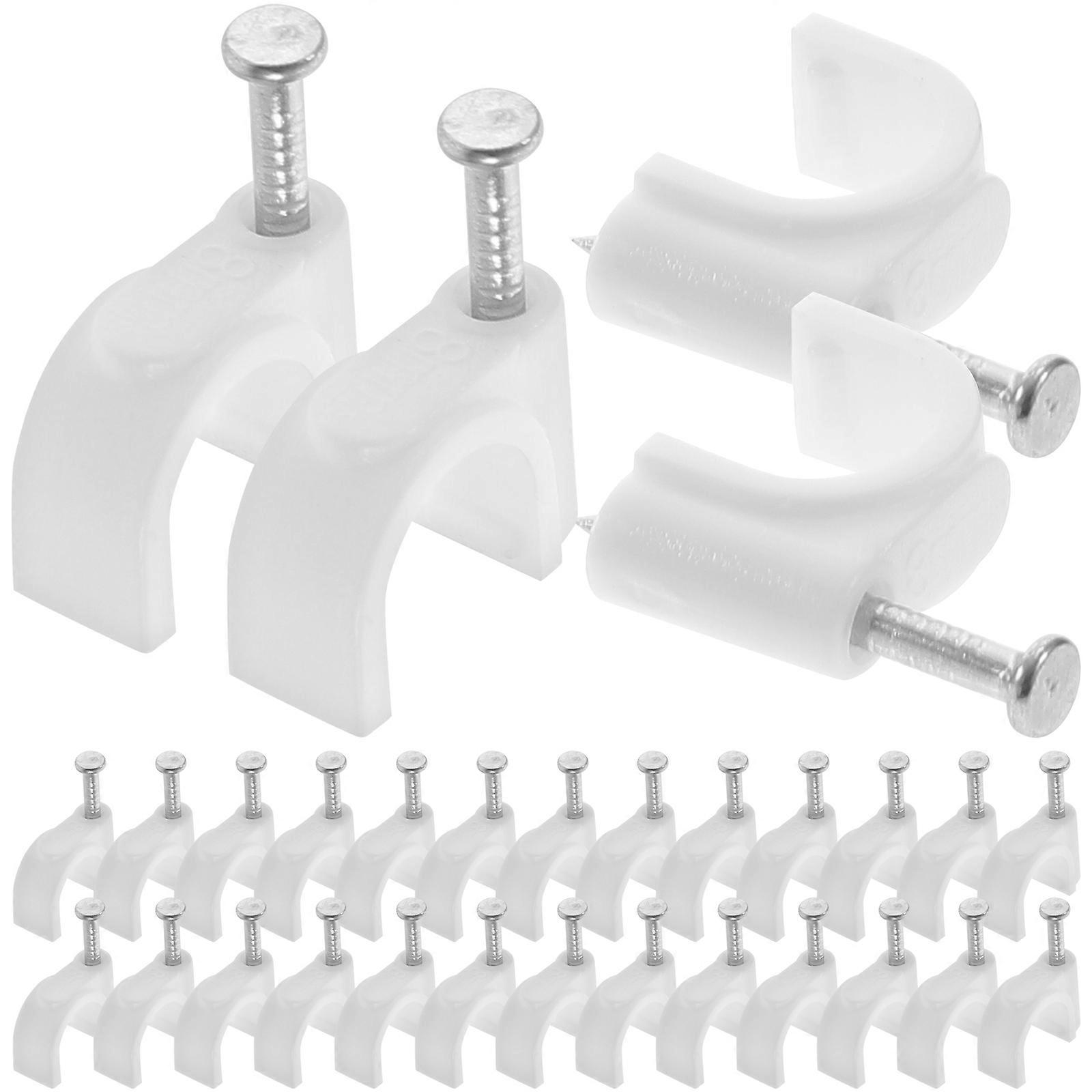 R-Type Cable Clips Fixing Cables Wall Mounting 8mm Steel Material 500Pcs