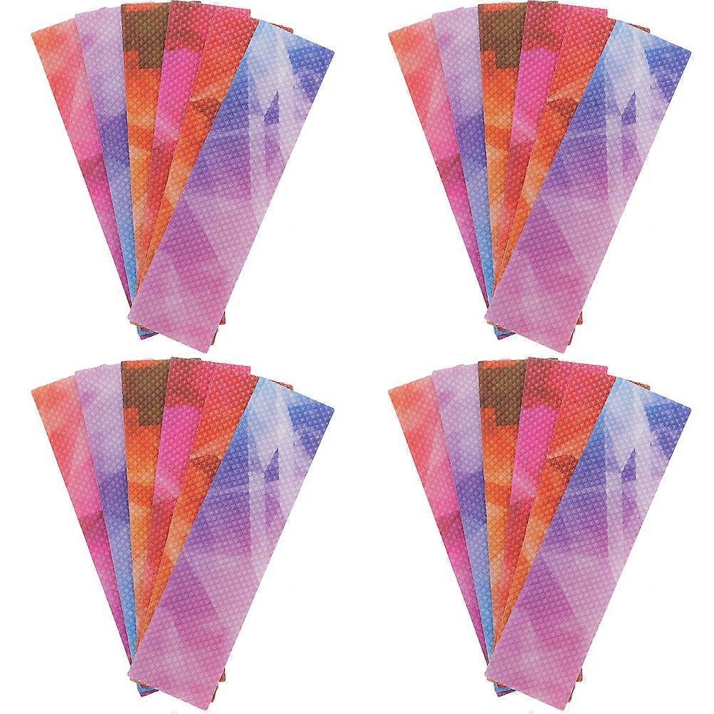 Texture Stickers Sensory Stress Reduction Scratching Surface Sophisticated Appearance Assorted Color 3.93x0.98in 24Pack