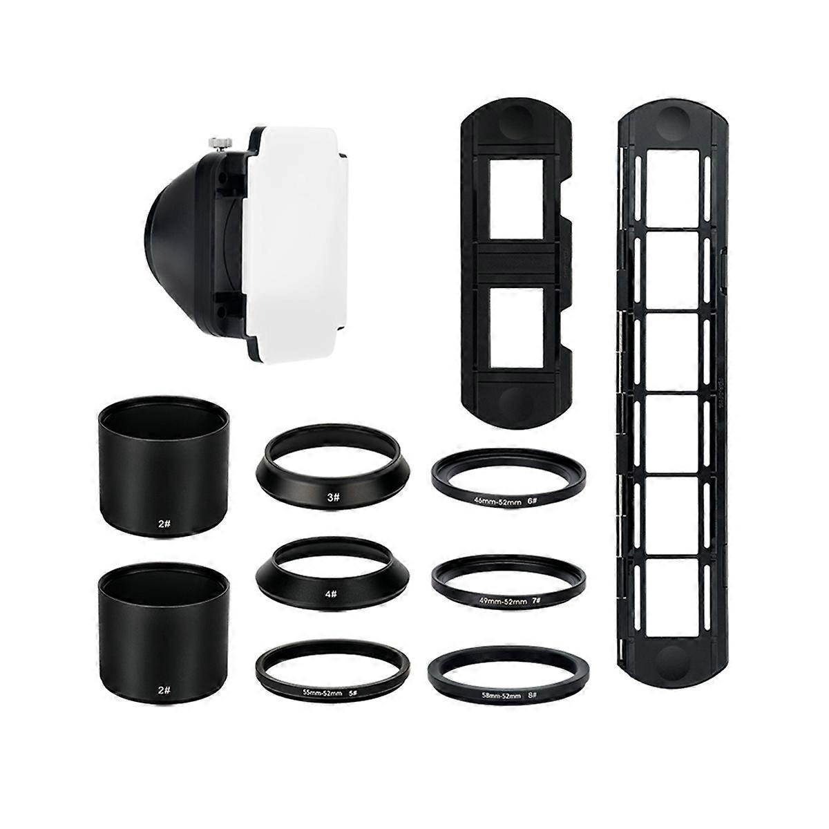 35mm Film Digitizing Adapter Set Negative Copying Slide Strip Scanner Holder Film Scanner Accessory(LED Not Included)
