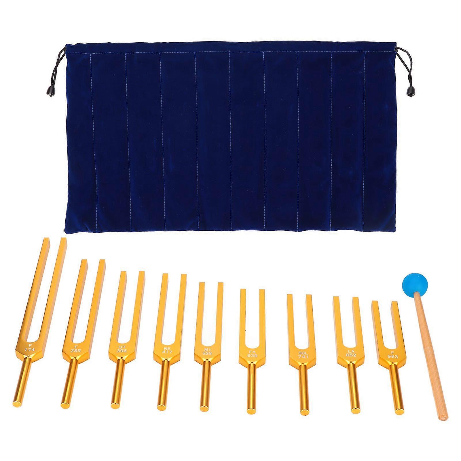 Tuning Fork Set Aluminium Alloy Resonant Tuning Fork Tuning Fork Virbration InstrumentYMMR)