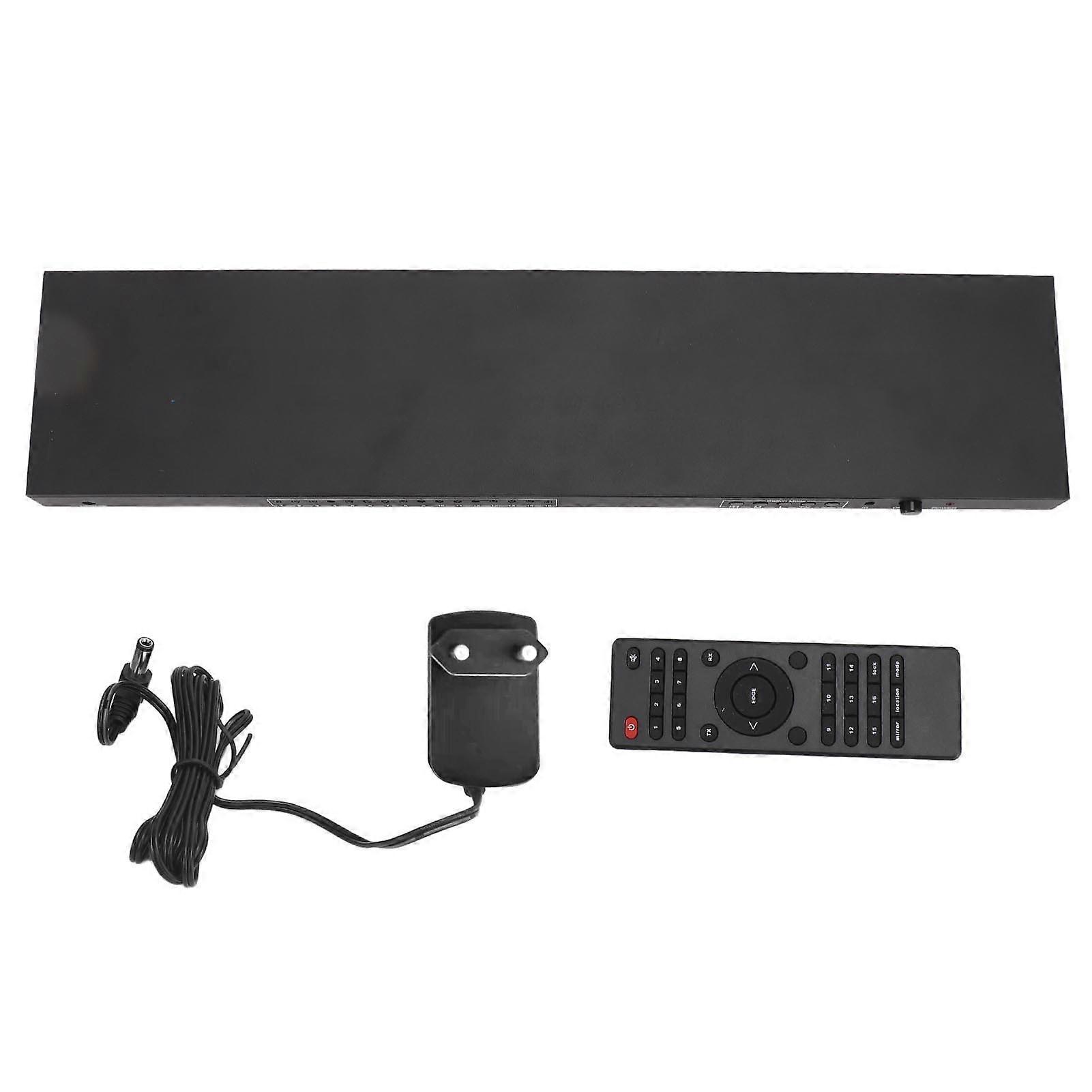 4K 4x4 Video Wall Controller with 24 Splicing Modes, 3840x2160P, HD Interface, EU Plug