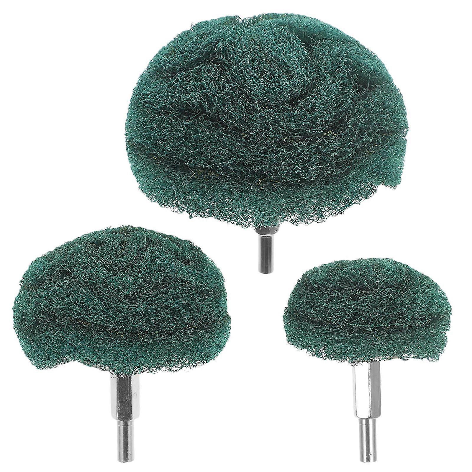 Polishing Pad For Drill Home Use 75mm Scouring Pad Buffing 3Pcs