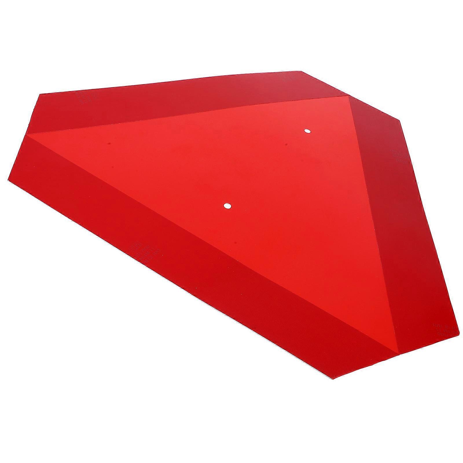 Triangle Warning Sign Reflective Safety For Low Light Conditions Vehicle Red 16.11X14.15X0.04In High Visibility 1Pcs