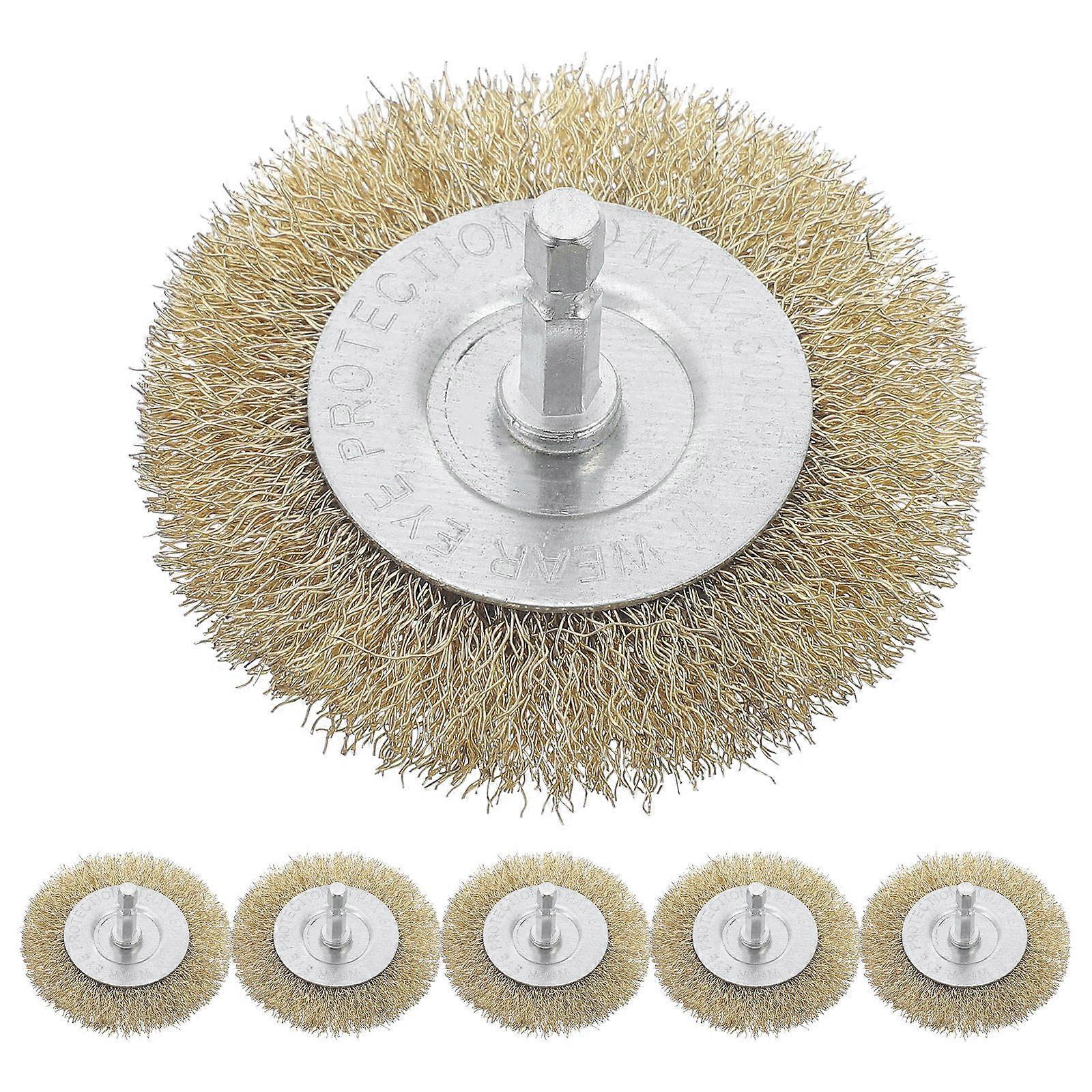 Wire Brushes 75mm Resistant To Deformation For Angle Grinder Rust Removal 6Pcs