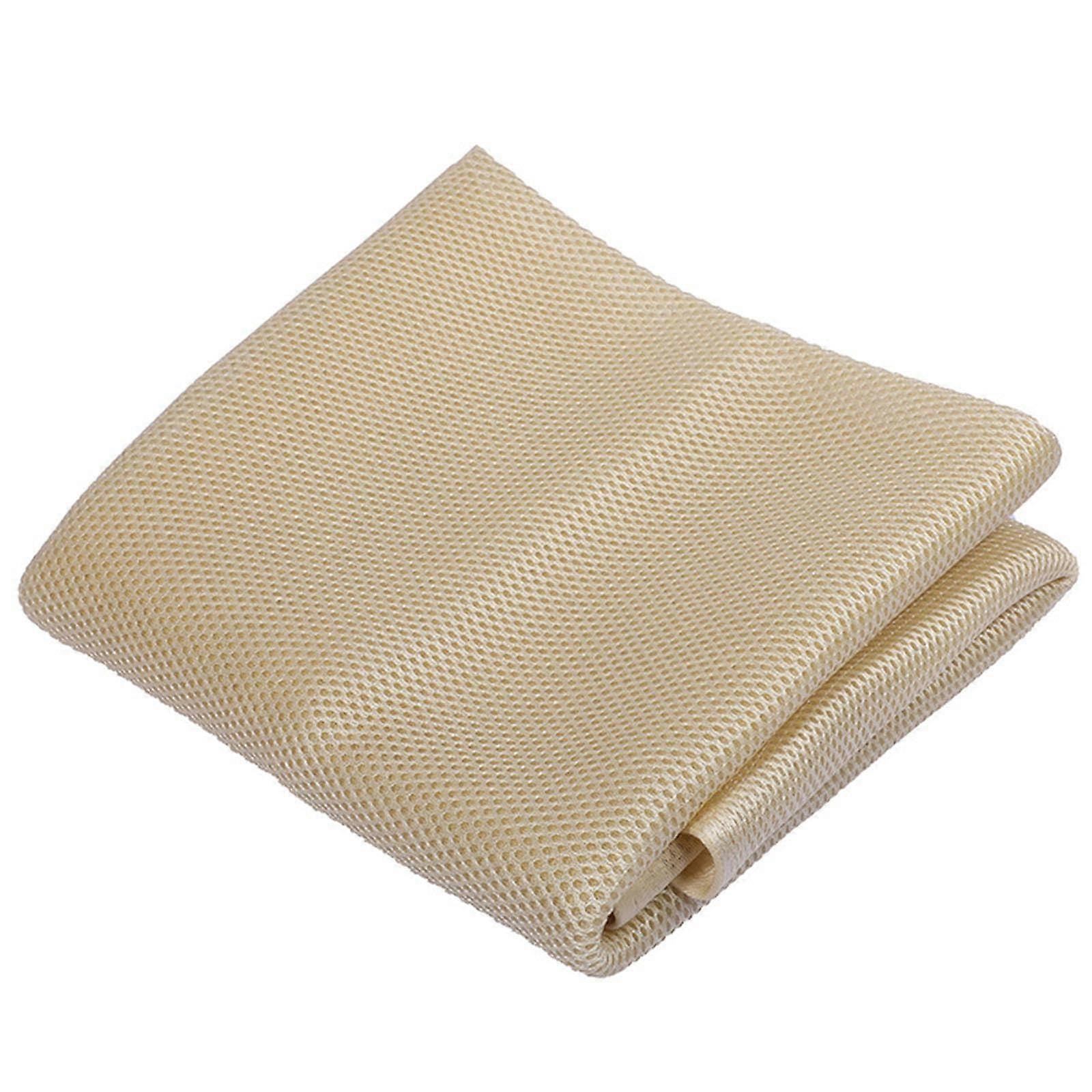 140cm x 0.5m Speaker Cloth Breathable Dustproof Speaker Mesh Stereo Mesh Protective Dust Cloth Protective Mesh Cloth for Audio Speaker (Beige)