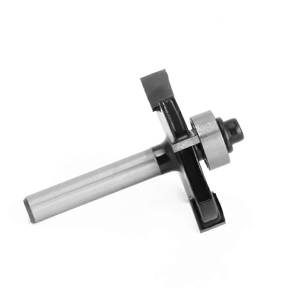T-Slot Router Bit, 1/4 Inch Shank, 4-Flute Groove Cutter For Woodworking, 6.35 x 36.7 x 2.5 mm