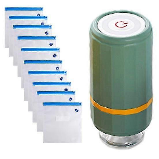 Mini scelleuse sous vide de taille avec sacs réutilisables Faible bruit Forte aspiration Rechargeable Portable Food Saver Scelleuse sous vide portative