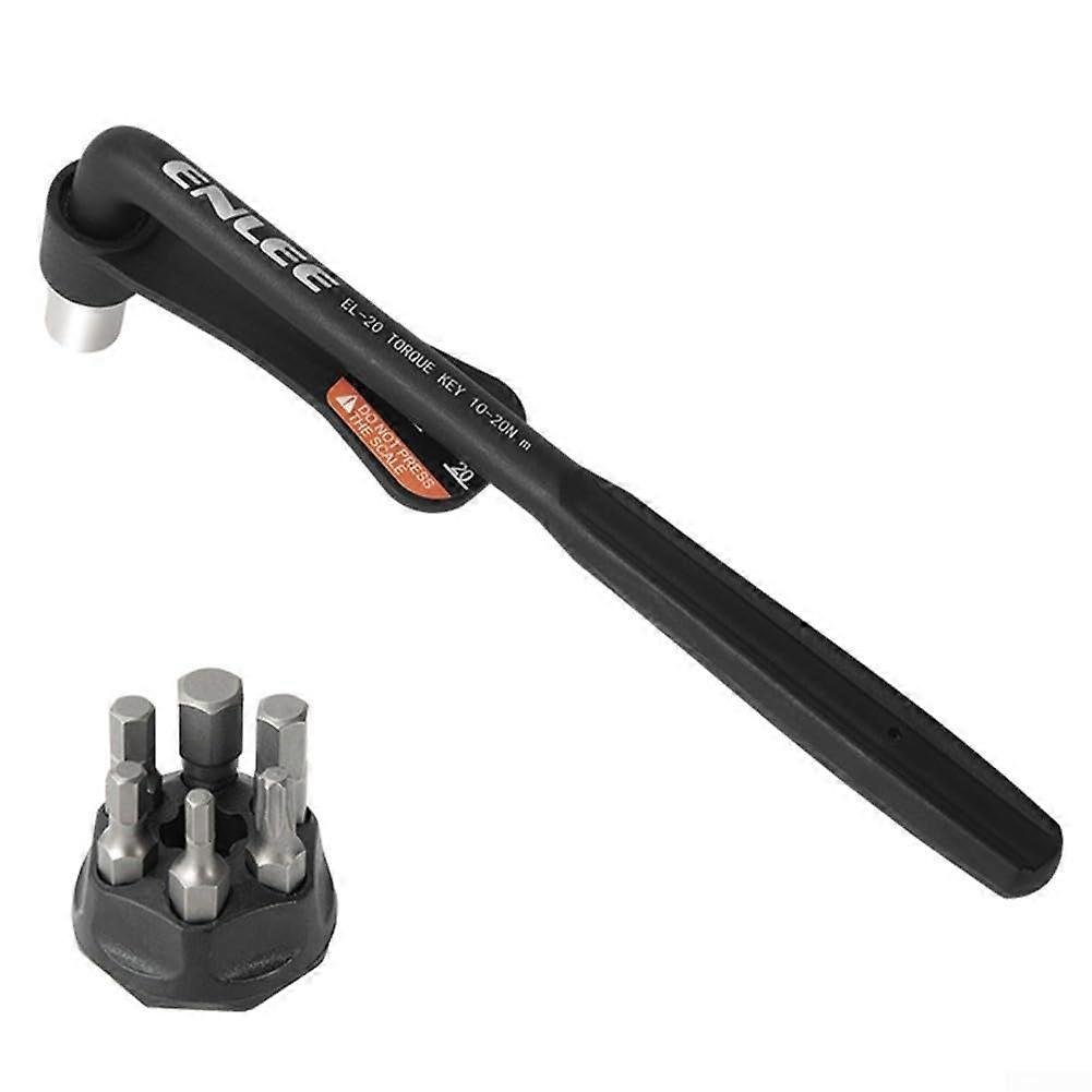 Torque Wrench Set for Bicycles EL-20, 310 NM to 1020 NM, Including Bit Set, Precise Torque Adjustment, Compatible with Bicycle Parts