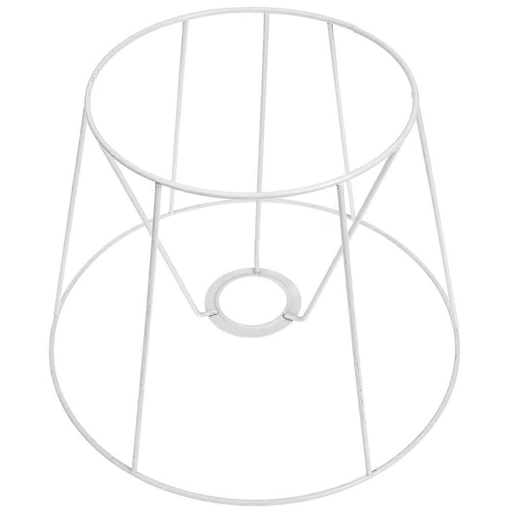 White Metal Lampshade DIY Frame for Home Use Sturdy and Safe Perfect for Table Lamps 6.3 Inches