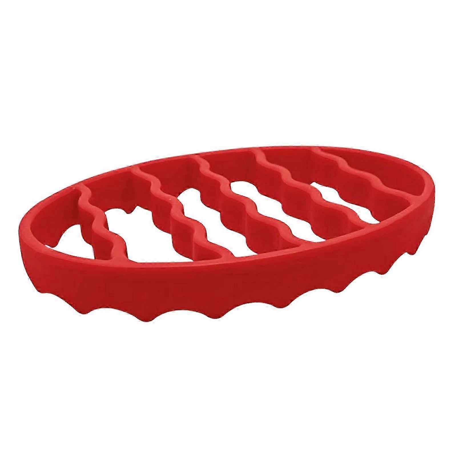 2025 Oval Silicone Roast Rack Pot Stand Multipurpose Cooking Rack for Stoves Pressure Cooker Slow Cooker Air Fryer Baking Utensil Holder