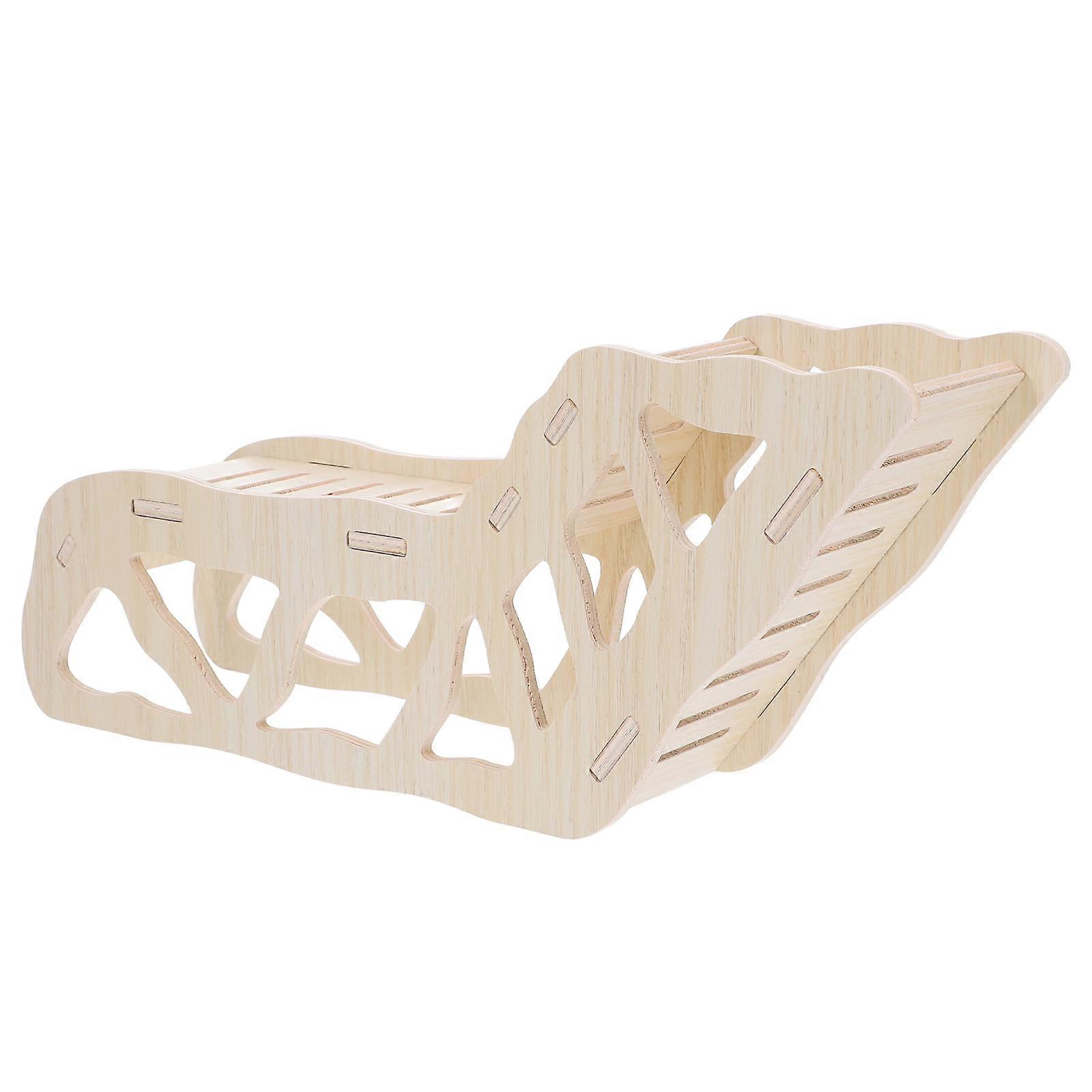 Wooden Hamster Ladder for Small Pets to Climb and Play Safe and Durable 7.8 Inches