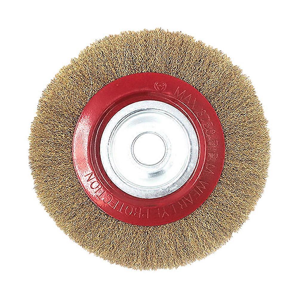 Steel Wire Polishing Brush for Cleaning Rust Removal with Golden Color 6 inch