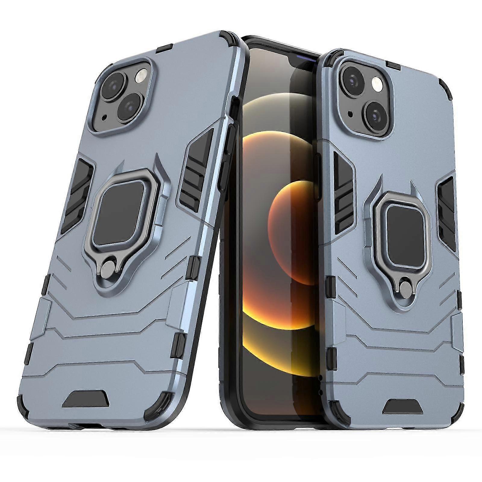 Shockproof Magnetic With Ring Stand Cover Case For